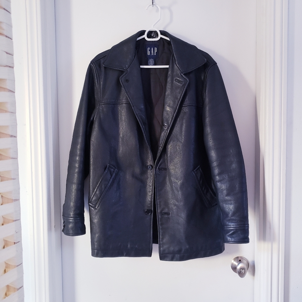 GAP Vintage Men's Leather Jacket XS can be unisex